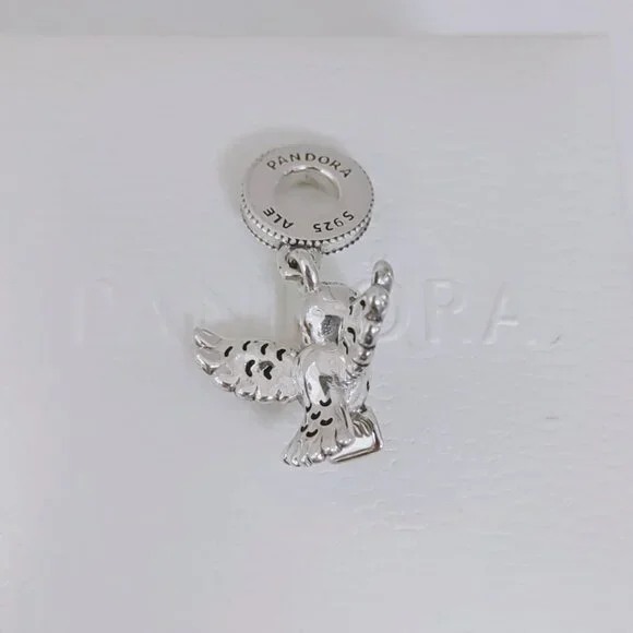 Pandora Harry Potter, Hedwig Owl Dangle Charm S925 Sterling Silver with box - Picture 7 of 7